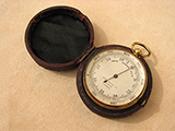 Victorian Pocket Barometer signed A.W. Gamage Ltd. Holborn London  - Circa 1885
